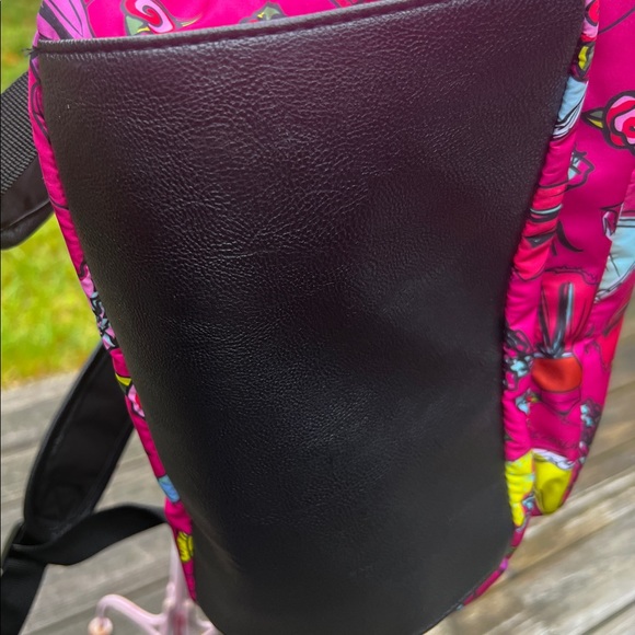 Betsey Johnson Pink Black School Backpack BB16390 - Picture 3 of 9